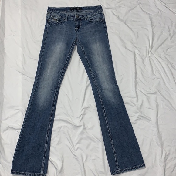 Premiere by rue 21 1/2R slim boot cut jeans - Picture 4 of 10